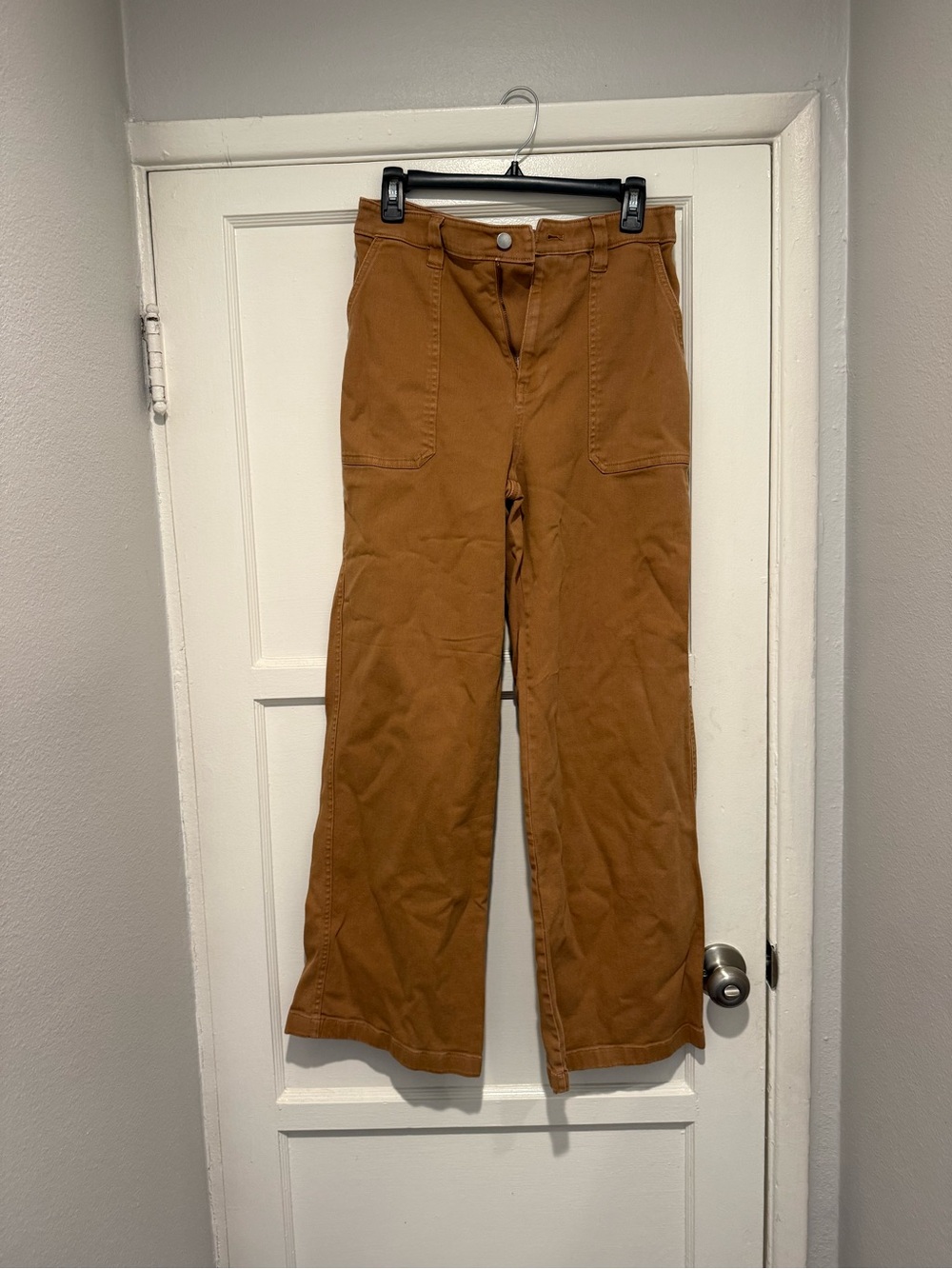 Abound Wide-Leg Chino Pants in Camel Brown